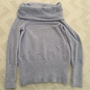 WHBM light blue off shoulder sweater